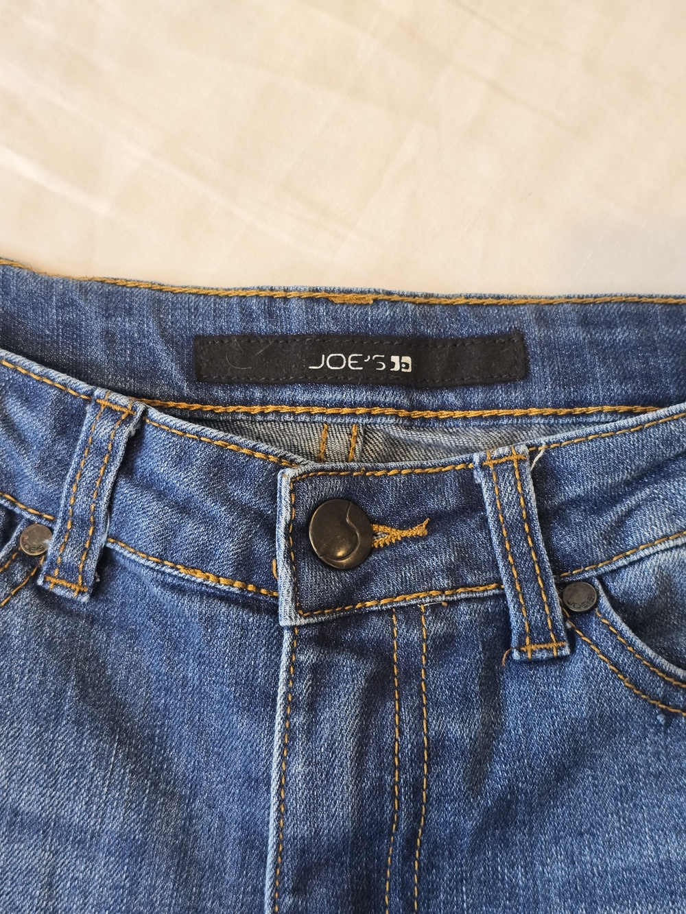 Joe's Jeans Girls Medium Blue Distressed Denim Pants. Size 12 - Picture 3 of 7